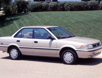 1991–92 Toyota Corolla 4-door Deluxe Sedan [North America] (AE92) '1990–92
