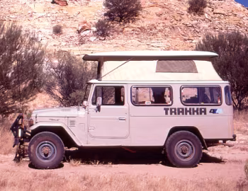 Toyota Land Cruiser Troop Carrier with Trakka Pop Top [Australia] (HJ45) '1979–83