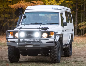 Toyota Land Cruiser Troop Carrier with Trakka Bushman Pop Top [Australia] (HJ75) '1985–????