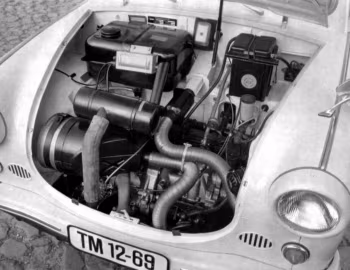 Under the hood Trabant 600 (P60) '1962–64