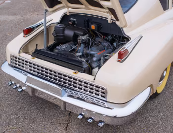 Under the hood 1948 Tucker Sedan (#1028)