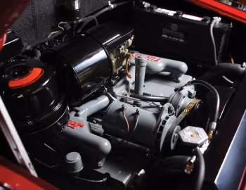 Under the hood 1948 Tucker Sedan (#1052)