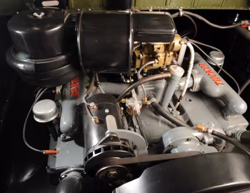 Under the hood 1948 Tucker Sedan (#1038)
