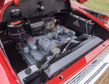 Under the hood 1948 Tucker Sedan (#1052)