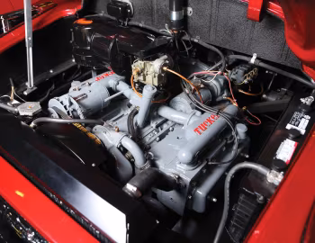 Under the hood 1948 Tucker Sedan (#1052)