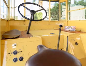 Interior 1933 Twin Coach "Helms Bakery" Delivery Truck