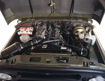 Sous la capuche UAZ Hunter 2.7 16V (315195) '2003–11