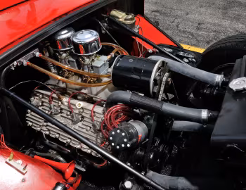 Sob o capô Lazzarino Sports Prototipo '1952