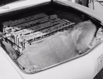 Sob o capô MIT ''Tech I'' Experimental Electric Car '1968