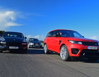 Range Rover Sport SVR, Porsche Cayenne Turbo, Audi RS 6 Avant