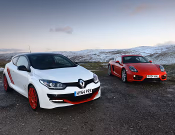 Porsche Cayman, Renault Mégane R.S. 275 Trophy-R