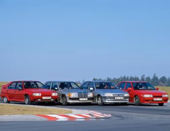 Mercedes-Benz 190 E 2.5-16, Peugeot 405 Mi16, Renault 21 Turbo, Citroën BX GTi 16v