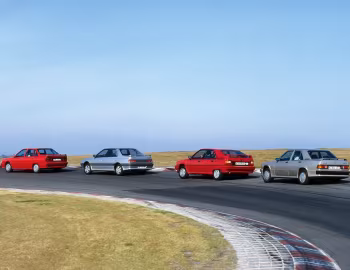 Mercedes-Benz 190 E 2.5-16, Peugeot 405 Mi16, Renault 21 Turbo, Citroën BX GTi 16v