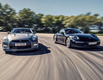 Porsche 911 Carrera Coupe, Nissan GT-R