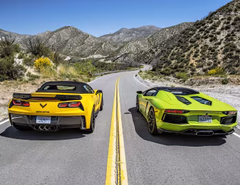 Chevrolet Corvette Stingray Convertible, Lamborghini