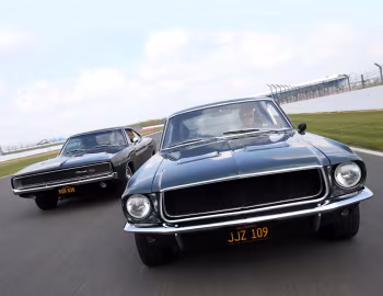 Ford Mustang Fastback GT390 Bullitt, Dodge Charger R/T