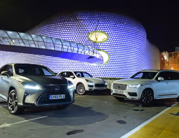 Porsche Cayenne S E-Hybrid, Lexus RX 450h, Volvo XC90