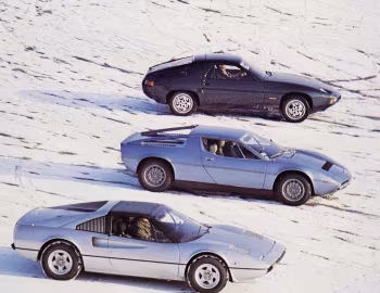 Porsche 928, Ferrari 308 GTS, Maserati Merak SS