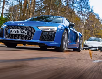 Porsche 911 Turbo S Coupe, Audi R8 V10 Plus
