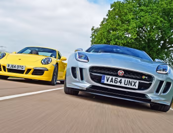 Jaguar F-Type R Coupé AWD, Porsche 911 Carrera 4 GTS Coupe