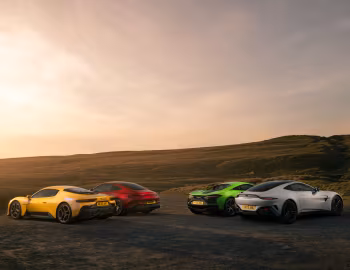 McLaren Artura, Maserati MC20 Coupé, Mercedes-AMG GT Coupé, Aston Martin Vantage