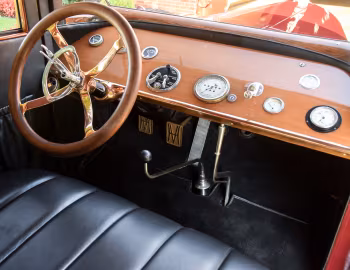 Painel frontal 1921 Heine-Velox V-12 Limousine