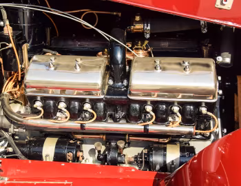Sob o capô 1921 Heine-Velox V-12 Limousine
