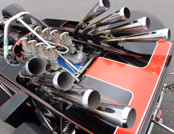 Sob o capô Webster Formula 5000 / Indianapolis '1970