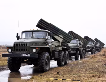 БМ-21-1 РСЗО 9К51 "Град" на шасси Урал-4320-01 '1986–93