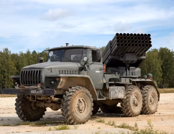 БМ-21-1 РСЗО 9К51 "Град" на шасси Урал-4320-01 '1986–93