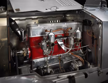 Sob o capô Vauxhall OE-Type 30/98 Velox Tourer '1926–27