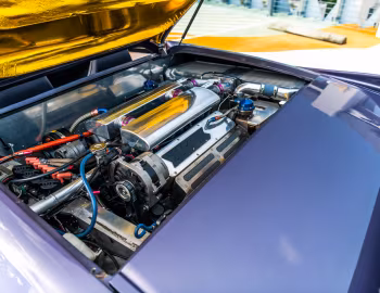 Sous la capuche Vector WX3 Roadster '1993