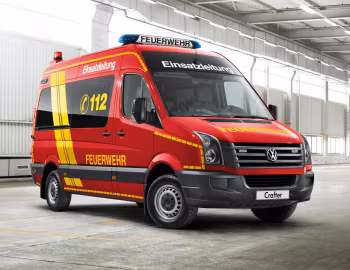 Volkswagen Crafter High Roof Bus Feuerwehr '2011–16