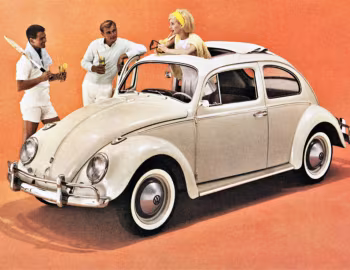 1962 Volkswagen 1200 Deluxe 2-door Sunroof Sedan [North America] (Type 1) '1961–62