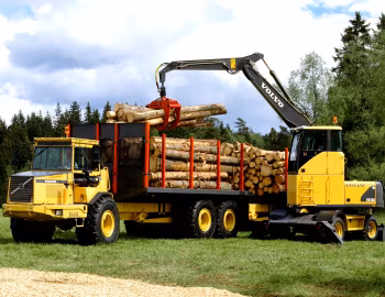 Volvo BM A25C Timber Hauler, Volvo EW160