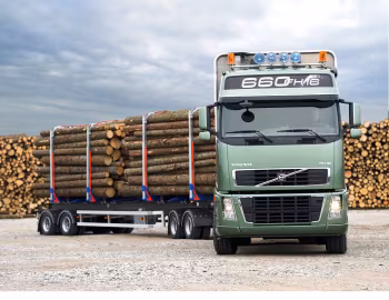 Volvo FH16 660 6×4 rigid Globetrotter cab Timber Truck '2006–08