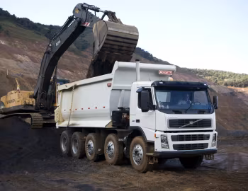 Volvo FM 480 10×4 rigid Day cab with Rossetti tipper body, Volvo EC360
