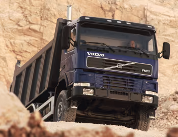 Volvo FM12 380 6×4 rigid Day cab with tipper body '1998–2002