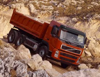 Volvo FM12 420 6×4 rigid Day cab with tipper body '2001–05