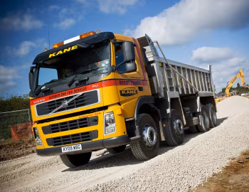Volvo FM 400 8×4 rigid Day cab with Thompsons tipper body [UK-spec] '2005–10