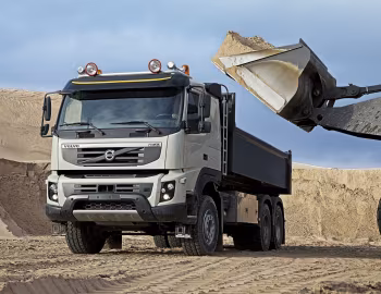 Volvo FMX 450 6×6 rigid Sleeper cab with tipper body '2009–13