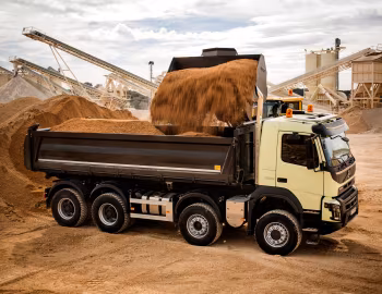 Volvo FMX 500 8×4 rigid Day cab with Meiller tipper body '2013–pr.