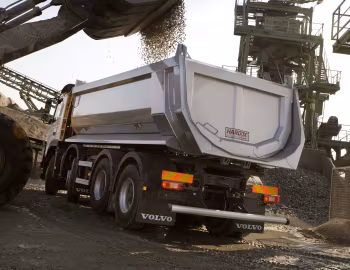 Volvo FMX 8×4 rigid Day cab with tipper body '2009–13