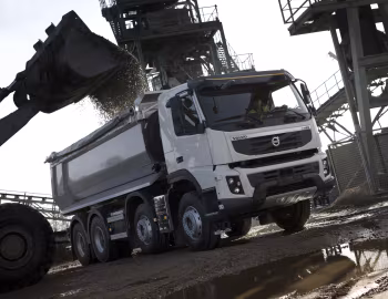 Volvo FMX 8×4 rigid Day cab with tipper body '2009–13