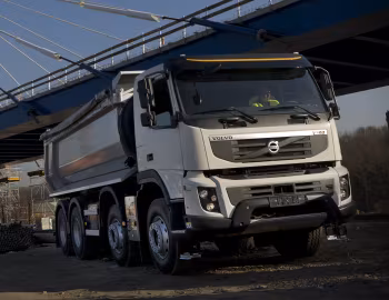 Volvo FMX 8×4 rigid Day cab with tipper body '2009–13