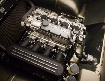 Sous la capuche Volvo P1800 Cyan GT '2024–pr.
