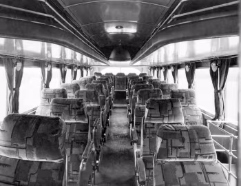 Interior 1937 Yellow Coach Model 732