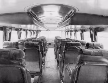Interior 1937 Yellow Coach Model 732