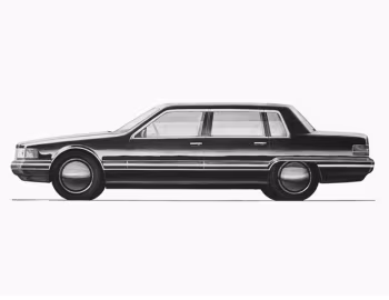 Поисковый эскиз седана ЗиЛ 4102, 1985-86 гг.