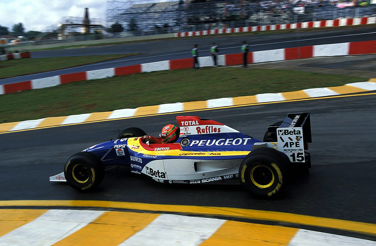 F1 Jordan 1995 - Equipe histórica de Fórmula 1 by wheelsage.org